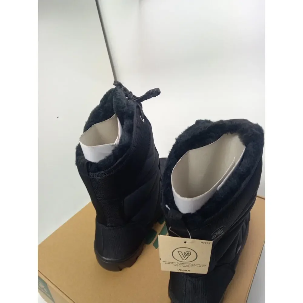 Kamik Hannah BLACK Pull On Waterproof Mid-Calf Snow Boots Womens Sz 10